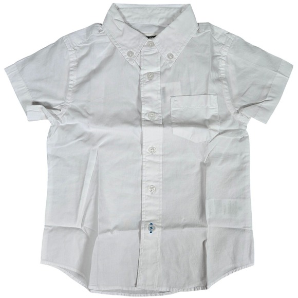 J. Crew Crewcuts Kids' short-sleeve stretch poplin button-down 3 NWT - Picture 1 of 8